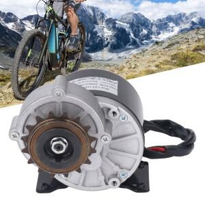 전기 자전거용 브러시 기어 모터, 감속 2 단계 대형 16 톱니 스프로킷, 12 V, 24V, 500W