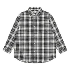 더센트럴 소이주니어 TC01 루즈핏 체크셔츠  26S5332