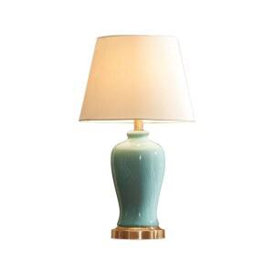 도자기 단스탠드 무드등 C형베 서재 침실 항아리 블룸 호텔 색 미니 전등갓