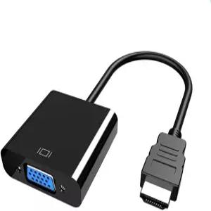 YIUKER HDMI에서 VGA 골드 도금 어댑터 컴퓨터 데스크탑 노트북 PC 모니터 프로젝터 HDTV 크롬북 라즈베리