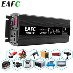 EAFC 4000W 3000W 2000W 인버터 DC12V AC 220V 자동 변환기 전원 인버터 자동차 가전 컴퓨터