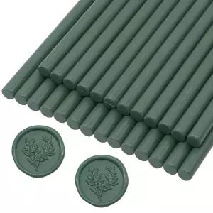 올리브 그린 왁스 씰 스틱 26개 스탬프용 안도토피 건 봉투 편지 씰용 프리미엄 씰링 결혼식 초대 공예