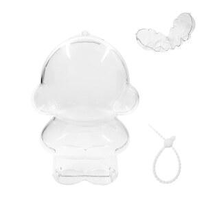 스컬판다용 에어비 보호 케이스, 인형용 두꺼운 피규어 보관 가방, 피규어용 열쇠고리 휴대용 밀폐 방진 수집품 케이스