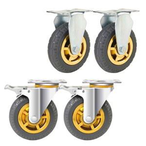 발포바퀴 4인치 5인치 무소음 부품 바퀴 브레이크