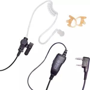 BTACH QHM07 플래티넘 시리즈 노이즈 캔슬링 이어피스 바오펑 켄우드 라디오와 같은 K1 라디오용 인라인