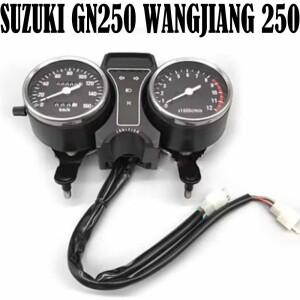 스즈키 GN250 WANGJIANG 기어 예비 부품 용 바이크 오토바이 기계식 속도계 디지털 게이지 타코미터 주행
