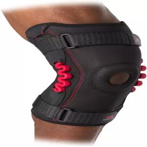 맥데이비드 NRG 맥스 서포트 무릎 보호대 스프링 경첩이 있는 압박 부상 오른쪽 또는 왼쪽 다리에 맞습니다