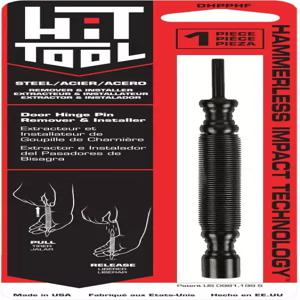 HIT 도구 도어 힌지 핀 제거 u2013 스프링 구동 펀치 스틸 페이스 해머 간편한 및 설치를 위한 소형 없는