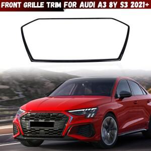 아우디 A3 8Y S3  에어 인테이크 그릴 스트립 커버용 자동차 앞 범퍼 트림 프레임 스티커