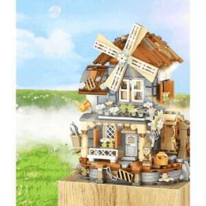 풍차 조립 오르골 장식소품 생일선물 국조 DIY 선물 음악 인테리어소품 미니블록 박스