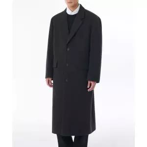 무신사스탠다드 MUSINSA STANDARD 울 블렌드 빅 대디 싱글 맥시 코트 [차콜 그레이]MMCCTBZ01-CG 115340