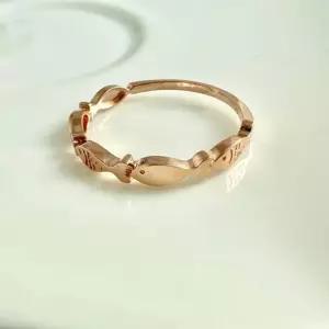 이음 물고기 반지 18k 로즈골드 22호