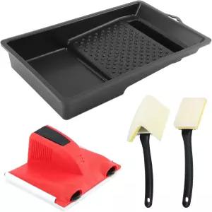 트림 및 터치업 패드가 있는 페인트 에저 도구 패드 트레이 세트 사용하기 쉬운 엣지 페인팅 가정용