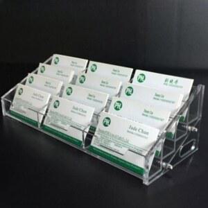 명함꽂이 사무실 쿠폰 책상 사다리꼴 케이스 다층 30칸 엽서 전시 받침대 전시대