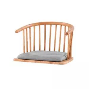 원목 다다미 등받이 좌식 의자 일본식 팔걸이 낮은 체어 일식당