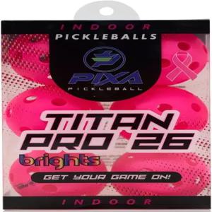 픽사 타이탄 프로 26 실내 피클볼 USAPA 승인 내구성이 뛰어난 일관된 바운스 부드러운 비행 3 6 12