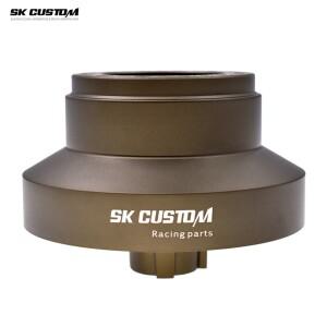 테슬라 모델 3 Y용 스티어링 휠 숏 허브 어댑터, 알루미늄 합금 베이스 보스 자동차 개조 레이싱