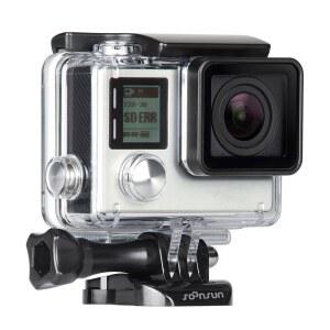 고프로 히어로 3/3+/4 블랙 실버 카메라용 순선 스탠다드 보호 방수 다이빙 하우징 케이스 - 40미터(131피트) 수중 촬영