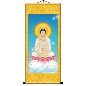 음보살탱화 족자 불화 보살 그림 탱화 삼불화 음보살 신당 석가모니 무속인 신앙