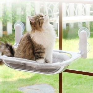 고양이투명해먹 창문캣타워 투명해먹