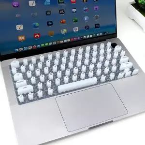 호환  노트북 용 네일 실리콘 키보드 보호 필름 네일 롱 버튼 캡 먼지 방지 스크래치 방지 타이핑 유
