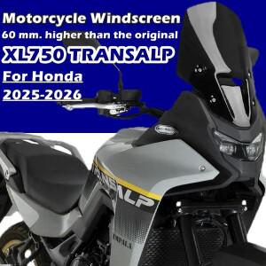 혼다 XL750 Transalp XL 2025 윈드쉴드 디플렉터 프로텍터 액세서리용 바이크 오토바이 하이 윈드스크린