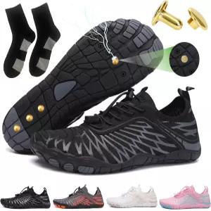 구리 맨발 신발로 접지하는 신발 여성 남성 야외 방수 하이킹 한 미끄럼 방지 유연성