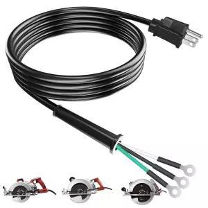 95104L 원형 톱 전원 코드 교체 부품 SKILSAW와 호환 중장비 케이블 SPT77WM SPT78W SPT70WM SKIL 웜