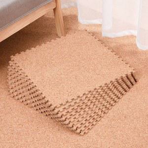 코르크매트 바닥 나뭇결 퍼즐 접합 푹 논슬립 안전