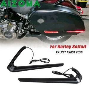 트레이서 새들백 라이트 바이크 오토바이 LED 주행등 방향등 브레이크등 할리 소프테일 M8 로우 라이더 ST