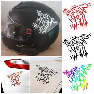 반사 범퍼 장식 창 바이크 오토바이 스쿠터, 재미있는 하하하 데칼, 헬멧 스티커, 전기 자전거 자동차