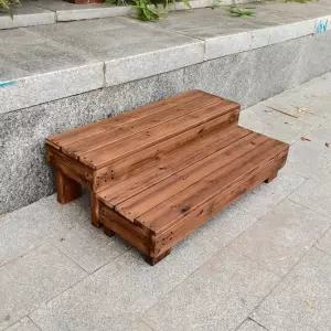 합성데크 방부목 계단 스텝 발판 목재 강화형 입구 야외용 정원