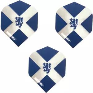 윈마우 스코틀랜드 깃발 라이온 75 마이크론 스트롱 다트 비행 1세트