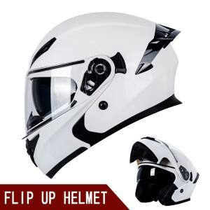 남성과 여성을 위한 고급 바이크 오토바이 헬멧, 사계절 범용 레이싱 크루즈 페달 안티 울부짖는 이중 렌즈