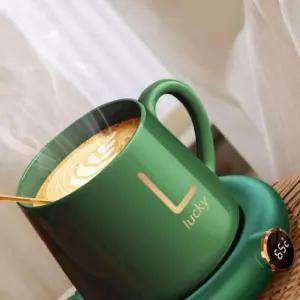 [원오안전] 차 3단 온도조절 컵워머 우유 컵받침대 usb 보온 머그컵 커피 다용도 (본품)