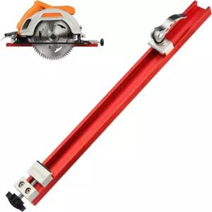 TOOLCOOL 원형 톱 가이드 부착 알루미늄 합금 조절 가능한 절단 레일 트리밍 좁은 스트립용