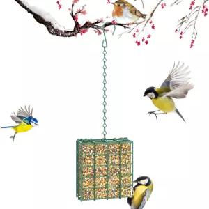 야외용 FLINTER 새 모이통 수트 매달기 야외 정원용 새를 유인하는 단일 케이크