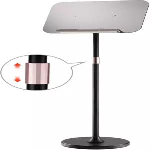 휴대용 바닥 렉테른 포디움 스탠드 블랙 그레이 보드 노트북 책 또는 악보를 위한 조절 가능한 높이 포함