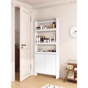 문뒤선반 좁은공간 틈새 다용도 공간활용 얇은책장