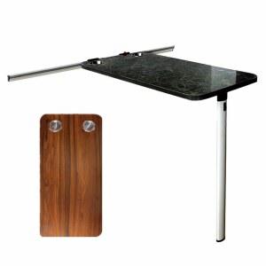 캠핑카 테이블 다리 실버 회전테이블 트레일러 받침대 카라반 표준 우드그레인 튜닝 50kg