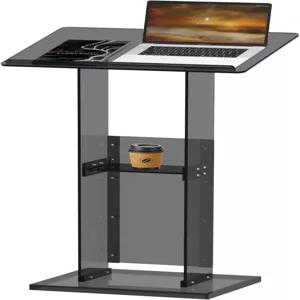 보관 선반이 있는 아크릴 포디움 스탠드 교실 결혼식 컨퍼런스 콘서트 전문 프레젠테이션 포디움을 위한