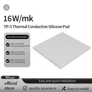 Ldpcsj 16W 방열 실리콘 패드 CPU/GPU 그래픽 카드 수냉 열 그리스 100x100mm