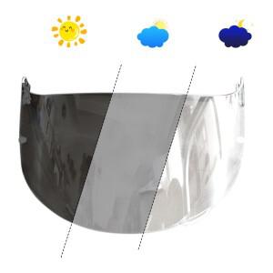 바이크 오토바이 헬멧 광변색 바이저, 자외선 차단 PC 렌즈, AGV K5 K3SV K1, 크롬 연기 다크 교체