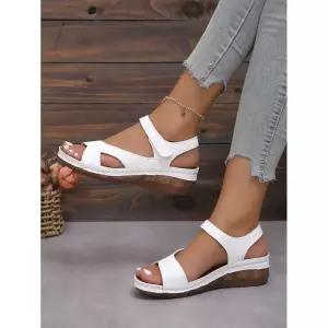 셉띠엠브레 여자스트랩 샌들 스트랩 플라워 통굽 패션 스탠딩 빅사이즈 매직 스니커즈 UNO5