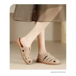 셉띠엠브레 여자스트랩 샌들 스트랩 경우 돈코 슬리퍼 빈티지 아웃사이즈어 패션 플랫 슈즈 UNO5