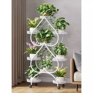 화분 진열대 다이 화이트 화분진열대 식물 선반 스탠드