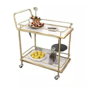 호텔 서빙카트 레스토랑 선반 웨건 다이닝 트롤리 2단