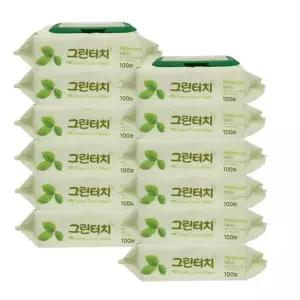 피톤치드 그린터치 물티슈 100매(캡형)