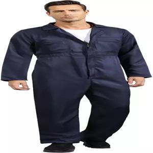 남성용 와이퓨 네이비 블루 점프수트 커버올 코스튬