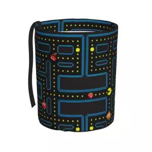 GYLI Retro 비디오 게임 패턴 자동차 쓰레기통 방수 SUV 앞좌석 헤드레스트 접이식 및 휴대용 보관 포켓용